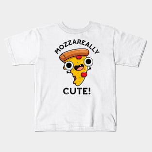 Mozza-really Cute Funny Pizza Pun Kids T-Shirt